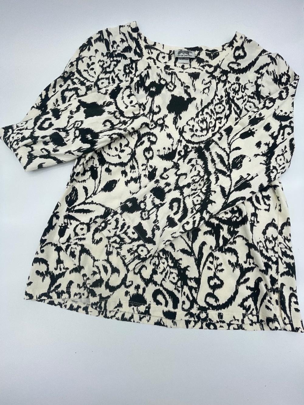 Beautiful Top with Inky Batik Print